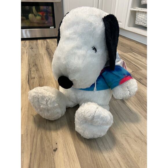 Giant Jumbo 30" Peanuts Snoopy Sitting Version BIG Plush Toy Cedar Fair - Picture 1 of 6